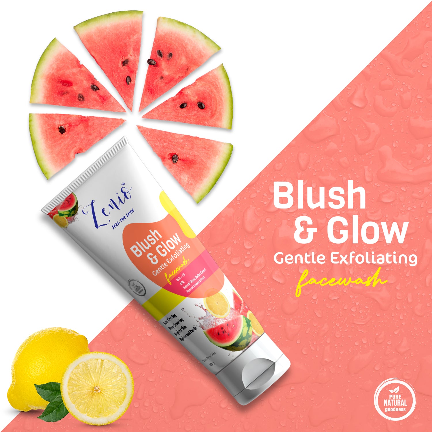 Blush and Glow Gentle Exfoliating Facewash 80gm - Zenio