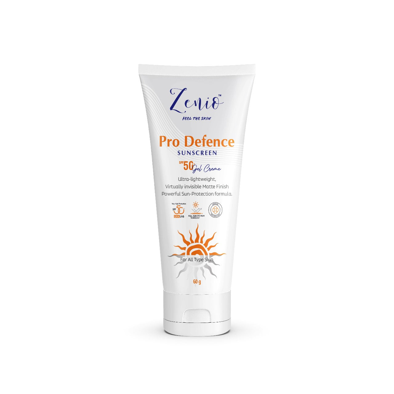 Pro Defence Sunscreen SPF 50++  gel cream 60gm - Zenio